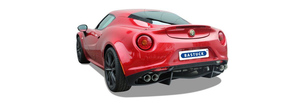 NEU: Alfa Romeo 4C Bastuck  Sportendschalldämpfer - NEU: Alfa Romeo 4C Bastuck  Sportendschalldämpfer
