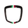 Abarth 500 Koshi Emblemcover hinten Tricolore Carbon