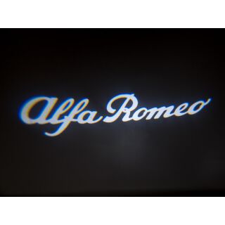 Alfa Romeo Schriftzug Stelvio Mito Giulietta Einstiegsbeleuchtung MOPAR Originalzubeh&ouml;r