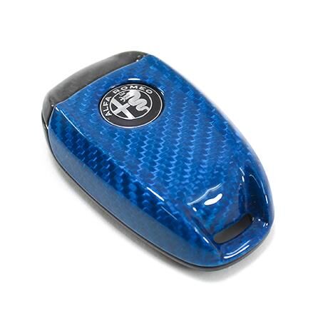 Alfa Romeo Schlüsselcover Blue Combo Carbon