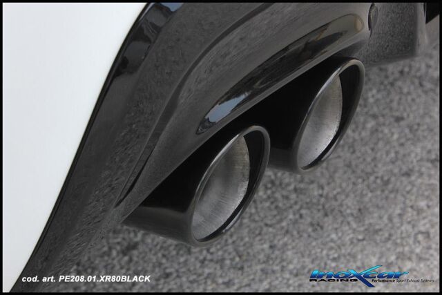 Peugeot 308 GTI 200PS Sportauspuff 2x80mm X-Race Black Edelstahl