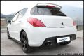 Peugeot 308 GTI 200PS Sportauspuff 2x80mm X-Race Black Edelstahl