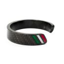 Koshi Armband Carbon schwarz Italian stripe 70mm