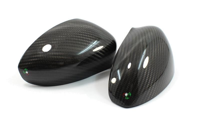 Abarth 500 Punto 4C Scorpion Tricolore Spiegelkappen Carbon