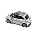 Fiat 500 Design-Set Schachbrettmuster weiß MOPAR...