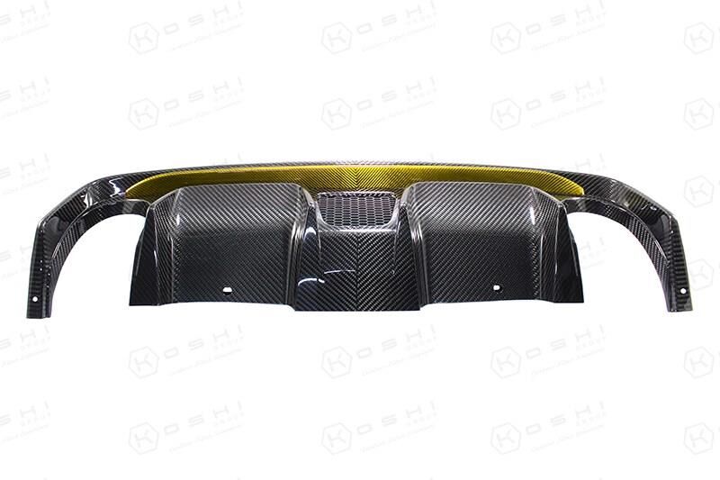 Abarth 595 Diffusor gelb Combo Carbon