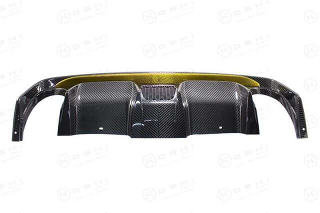 Abarth 595 Diffusor gelb Combo Carbon