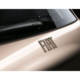 Fiat 500 BEV Logo hinten messing MOPAR Originalzubehör