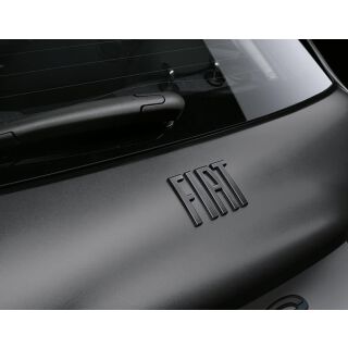 Fiat 500e BEV Logo hinten mattgrau Mopar Originalzubehör