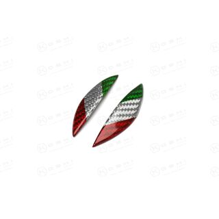 Alfa Romeo Giulia Stelvio Koshi Schaltknaufcover seitlich Carbon Tricolore