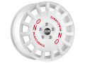 RALLY RACING Alufelge 7x17 ET30 Race White Red Lettering