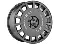 RALLY RACING Alufelge 7x17 ET37 Dark Graphite Silver Lettering