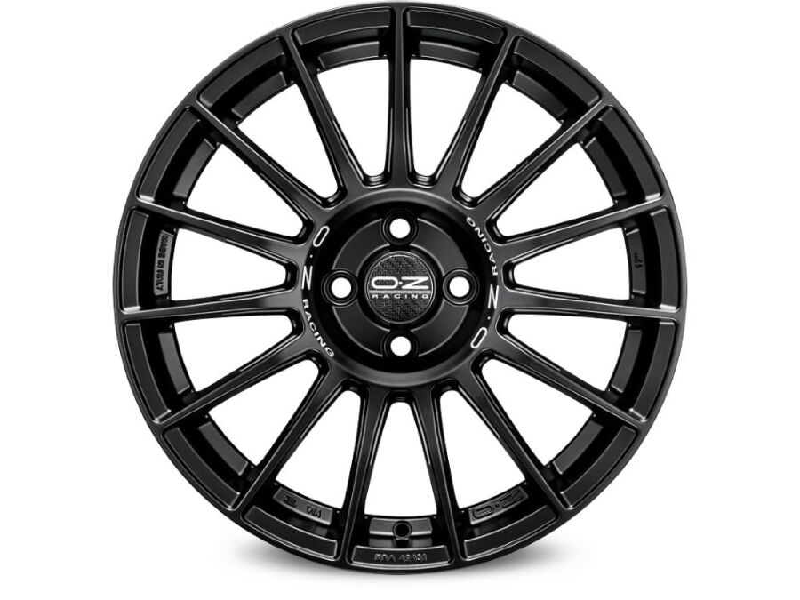 SUPERTURISMO LM Alufelge 7,5x17 ET35 Matt Black Silver Lettering