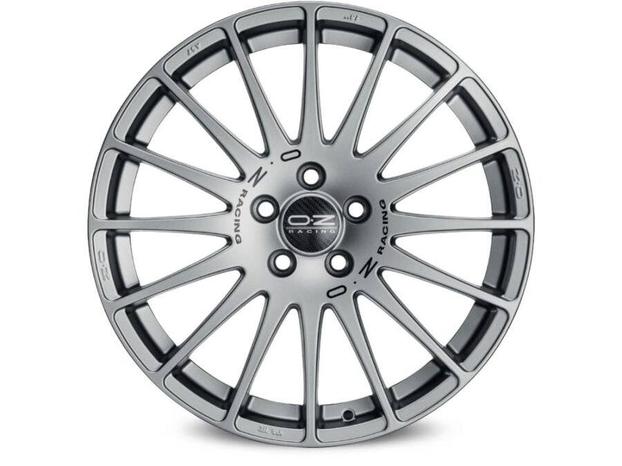 SUPERTURISMO GT Alufelge 7x18 ET42 Grigio Corsa Black Lettering