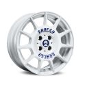 Abarth Fiat Alufelge Sparco TERRA 7x16 WHITE BLUE LETTERING