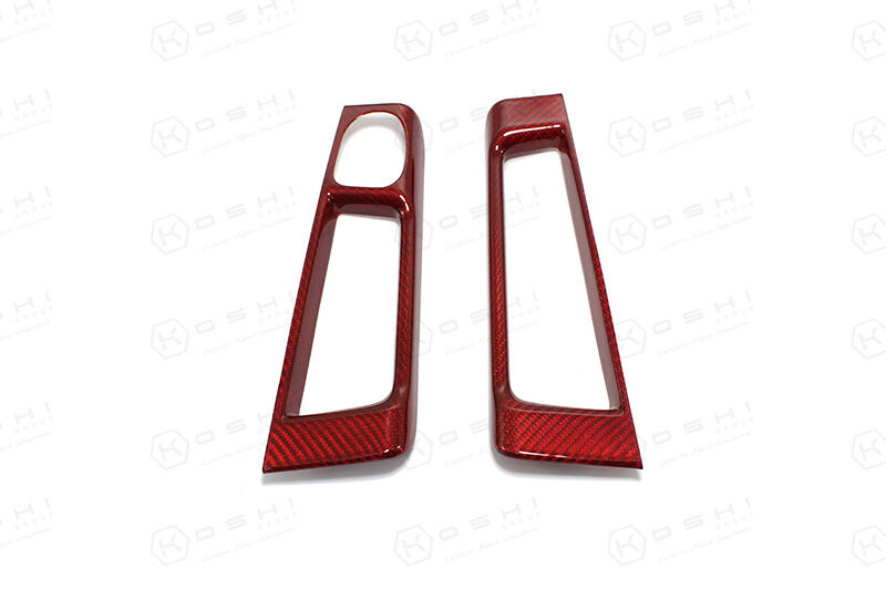 Abarth 500 595 Griffmulde innen Cover rot Carbon