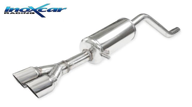 Opel Corsa F 131PS Sportauspuff 2x80mm Racing Edelstahl