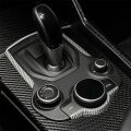 Alfa Romeo Stelvio Giulia Mittelkonsolenrahmen weiß Carbon