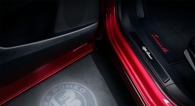 Alfa Romeo Tonale Einstiegsleisten beleuchtet schwarz