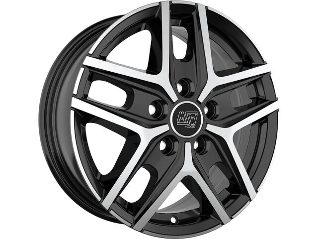 Fiat Alufelge 40 VAN 6,5x16 ET65 GLOSS BLACK FULL POLISHED