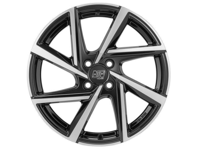 80 Alufelge 6,5x16 ET35 4x98 Gloss Black Full Polished