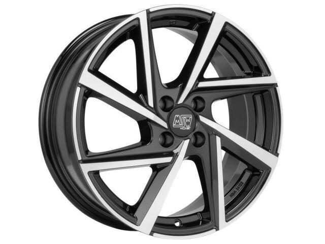 80 Alufelge 6,5x16 ET35 4x98 Gloss Black Full Polished