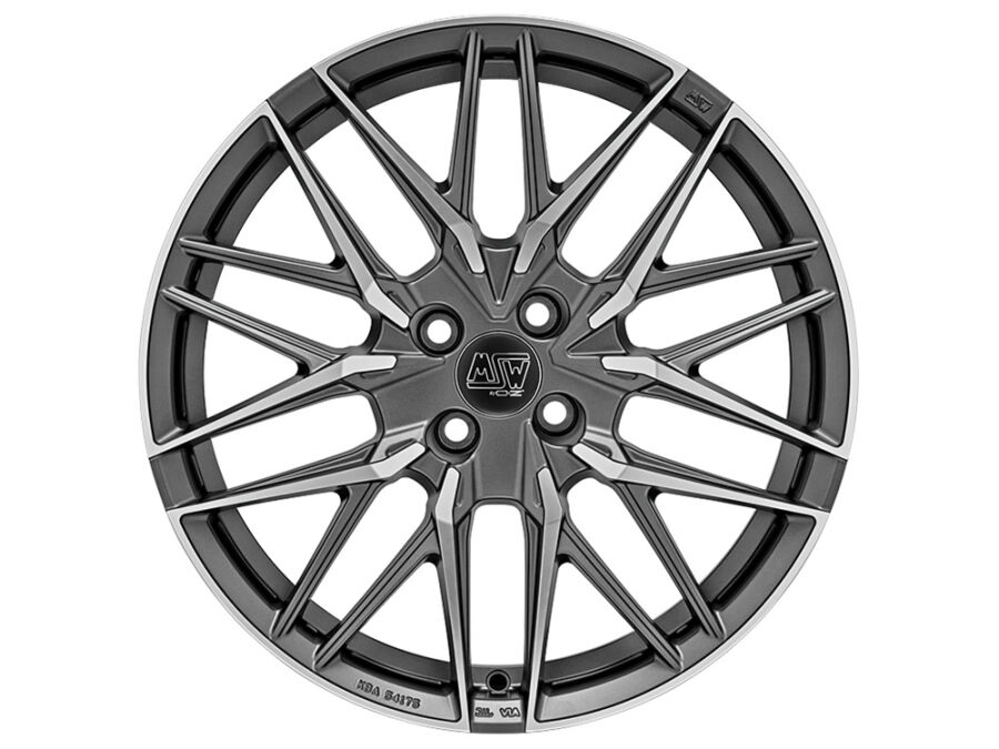 50 Alufelge 7x17 ET37 Matt Gun Metal Full Polished