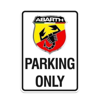 Abarth Parkplatz Schild Original Merchandising