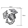 Abarth Skorpion 3D Aufkleber satiniert 65cm Original Merchandising