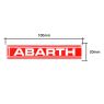 Abarth Schriftzug 3D Aufkleber 10cm Original Merchandising