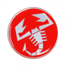 Abarth Skorpion 3D Aufkleber rot Original Merchandising