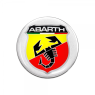 Abarth Logo rund 3D Aufkleber Original Merchandising