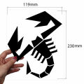 Abarth Skorpion Aufkleber schwarz Original Merchandising 240mm