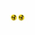 Abarth Skorpion 3D Aufkleber 2 Stück gelb Original Merchandising