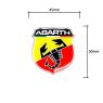 Abarth Logo 3D Aufkleber Original Merchandising 50mm