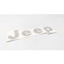 Jeep Logo Aufkleber schwarz Aluminium Mopar Originalzubehör
