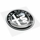 Alfa Romeo 3D Aufkleber Logo schwarz Original Merchandising