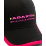 Abarth Baseball Cap Schriftzug schwarz pink Orginal Merchandising