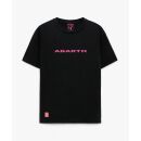 Abarth T-Shirt pink Schriftzug Originalmerchandising