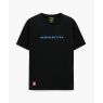 Abarth T-Shirt Poison Blue Schriftzug Originalmerchandising