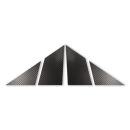Abarth 500 595 Aufkleber A-Säule Spiegel Dreieck Carbonlook Originalzubehör