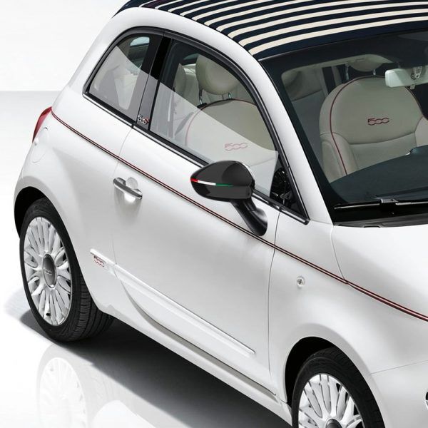 Abarth Alfa Romeo Fiat Spiegelaufkleber 3D Originalzubehör