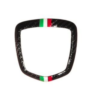 Abarth 595 Serie 4- Koshi Emblem Heck Cover Tricolore Carbon