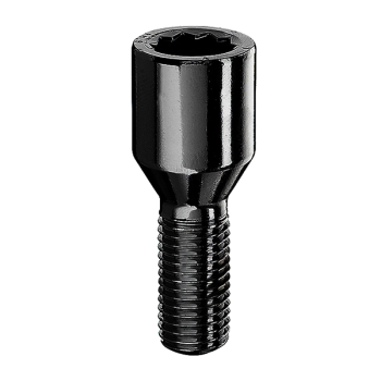 M14x1,5 Sternschraube Kegelbund schwarz verzinkt