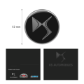 DS Logo 3D Aufkleber rund 52mm original Merchandising