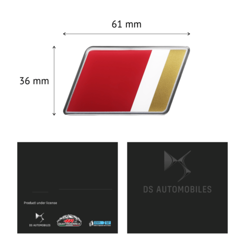 DS Performance 3D Aufkleber eckig original Merchandising