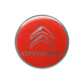 Citroen 3D Aufkleber Logo rot 52mm original Merchandising
