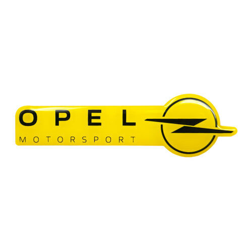 Opel Motorsport Schriftzug 3D gelb Aufkleber original...