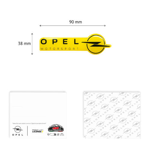 Opel Motorsport Schriftzug 3D gelb Aufkleber original...