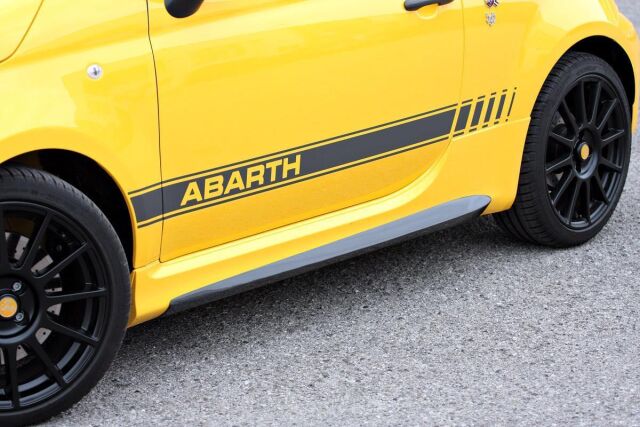 Abarth 500 595 Zusatz-Seitenschweller Carbon